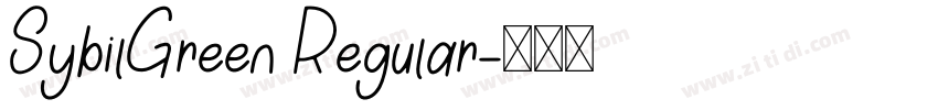SybilGreen Regular字体转换